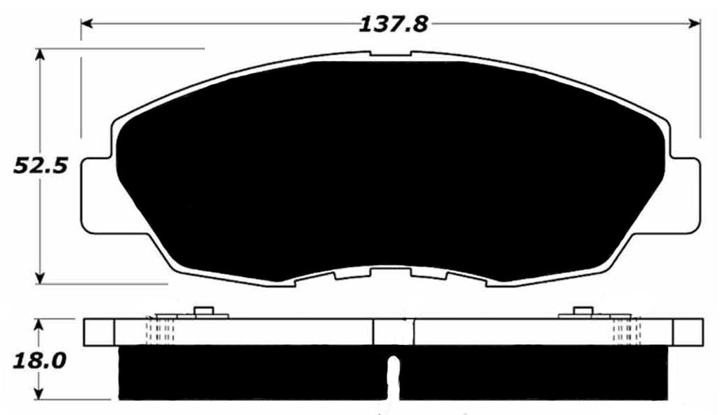 Porterfield Brake Pads for 1995 Honda Accord Coupe 4 Cyl EX