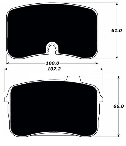 Porterfield Brake Pads for 1993 AUDI V8 Quattro ATE F/Caliper