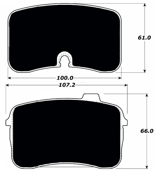 Porterfield Brake Pads for 1993 AUDI V8 Quattro ATE F/Caliper