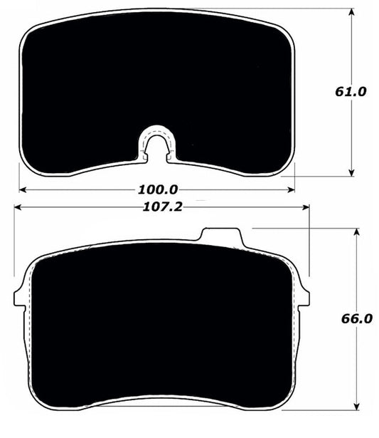 Porterfield Brake Pads for 1990 AUDI V8 Quattro ATE F/Caliper