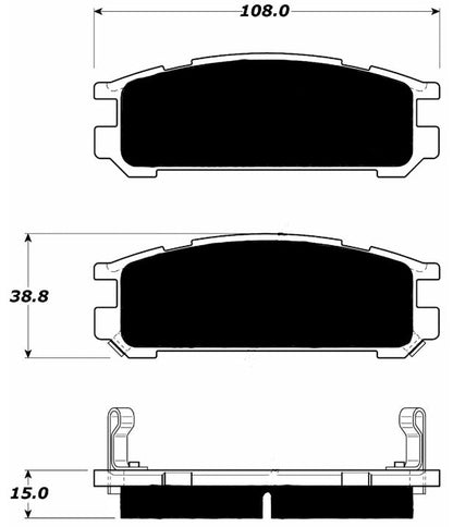 Porterfield Brake Pads for 1996 Subaru Impreza 5 DOOR