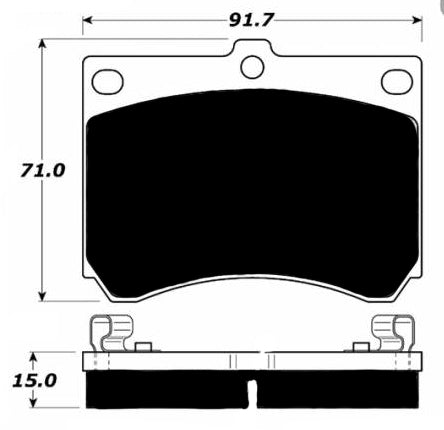 Porterfield Brake Pads for 2001 FORD Escort w/Rear Drums