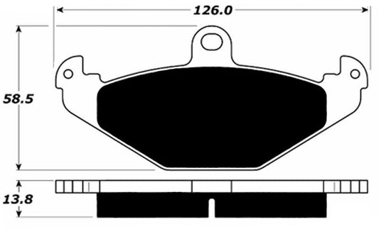 Porterfield Brake Pads for 2001 Lotus Esprit