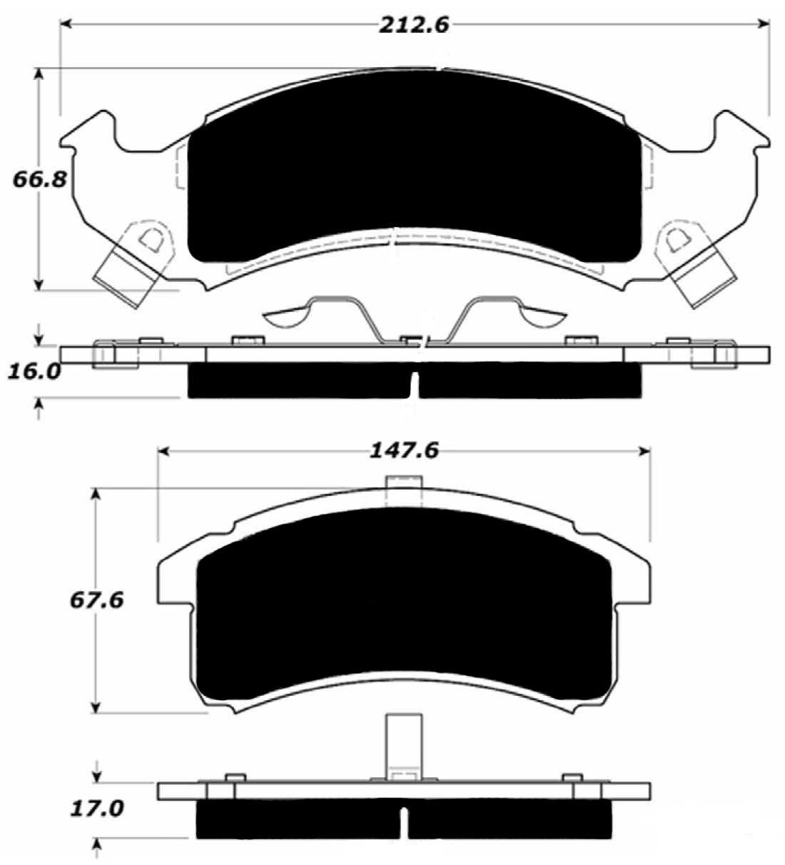 Porterfield Brake Pads for 1993 Pontiac Firebird w/Performance Pkg