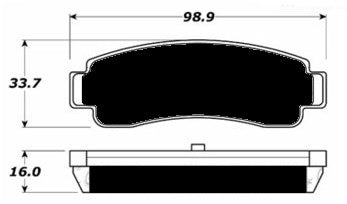 Porterfield Brake Pads for 1993 Nissan NX Coupe SER w/o ABS