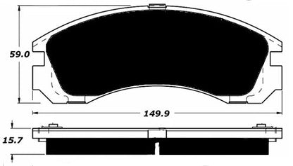 Porterfield Brake Pads for 1999 Mitsubishi 3000 Gt-Sl
