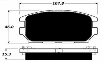 Porterfield Brake Pads for 1993 Dodge Stealth 4WD