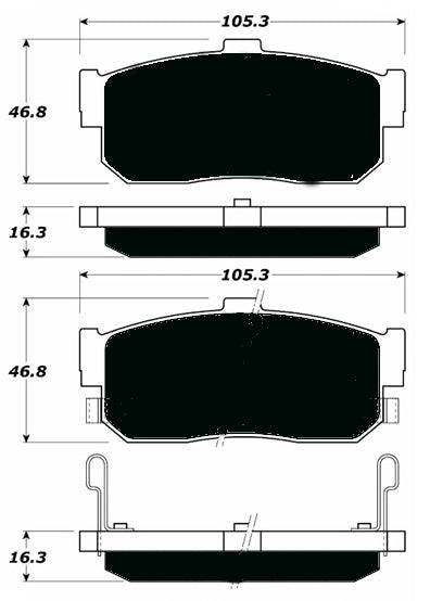 Porterfield Brake Pads for 1995 Infiniti I30