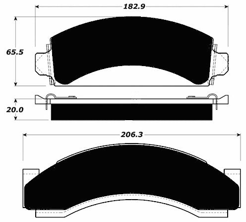 Porterfield Brake Pads for 1994 GMC C3500 2WD DRW Rear Disc