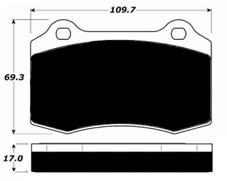 Porterfield Brake Pads for 1992 Dodge Viper
