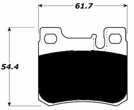 Porterfield Brake Pads for 1991 Mercedes-Benz 190E 2.6L w/ASR