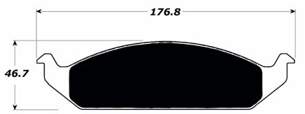 Porterfield Brake Pads for 1997 Chrysler Sebring Convertible w/Rear Drums