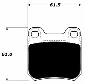 Porterfield Brake Pads for 2001 Cadillac Catera