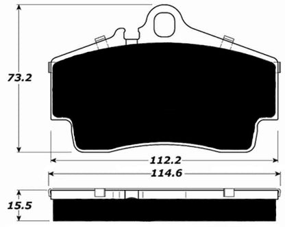 Porterfield Brake Pads for 2000 Porsche Boxster