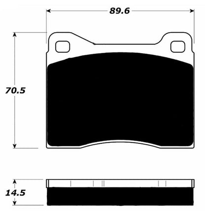 Porterfield Brake Pads for 1982 Ferrari 512 BB