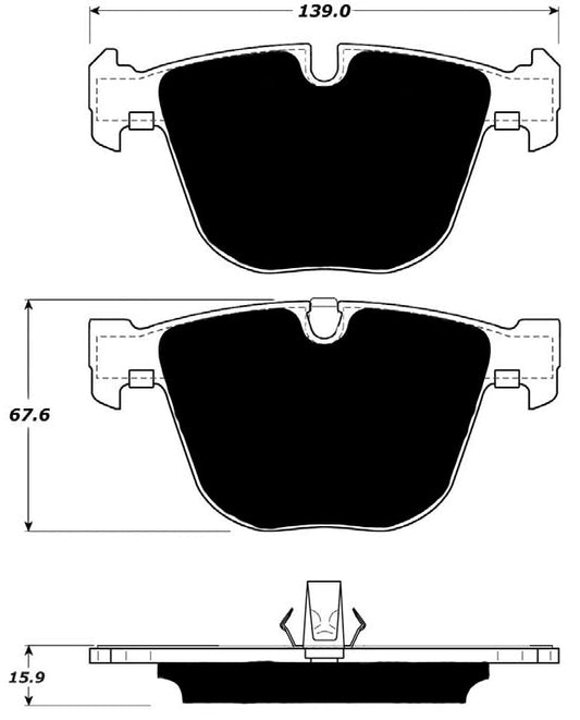 Porterfield Brake Pads for 2016 BMW X6 xDrive 50i