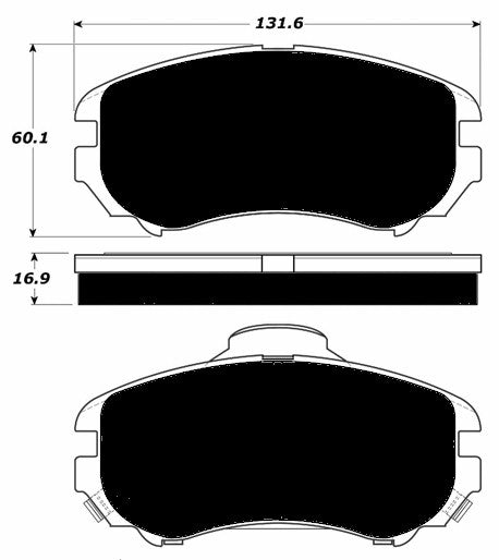 Porterfield Brake Pads for 2003 Hyundai Tiburon
