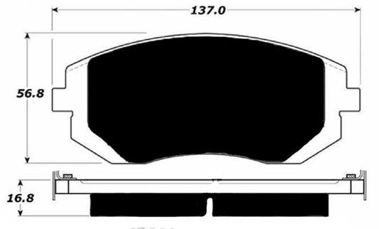 Porterfield Brake Pads for 2008 SUBARU LEGACY SEDAN 2.5i Limited