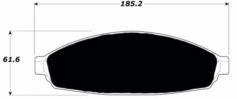 Porterfield Brake Pads for 2004 FORD CROWN VICTORIA