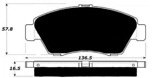 Porterfield Brake Pads for 2003 Honda Civic Sedan Hybrid