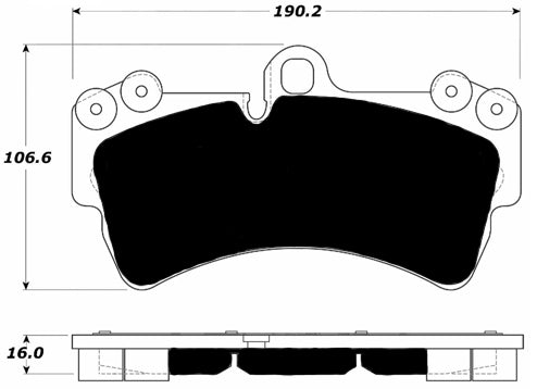 Porterfield Brake Pads for 2006 VOLKSWAGEN TOUAREG V10 - 5.0L