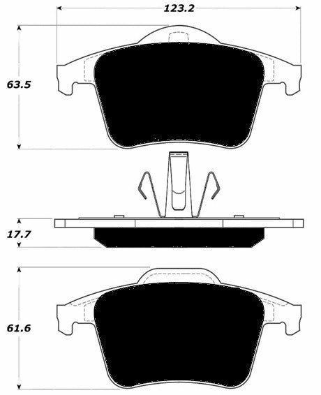 Porterfield Brake Pads for 2003 VOLVO XC90 w/316mm Front Discs