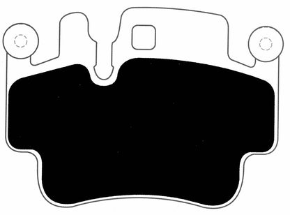 Porterfield Brake Pads for 2002 Porsche 911 GT2 w/Iron Discs