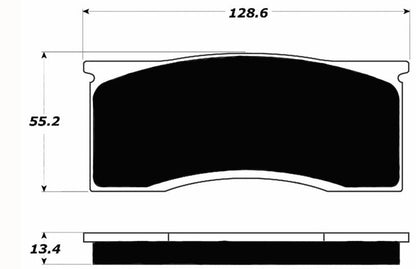 Porterfield Brake Pads for 1967 FORD Mustang w/Front Discs exc. 428 V8