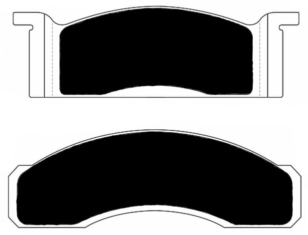 Porterfield Brake Pads for 1970 Mercury Cougar 302 V8 w/Front Discs