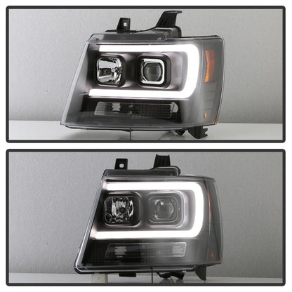 Spyder 07-14 Chevy Suburban/1500/2500/Tahoe V2 Projector Headlights All Blk PRO-YD-CSUB07V2-DRL-BKV2 5085986
