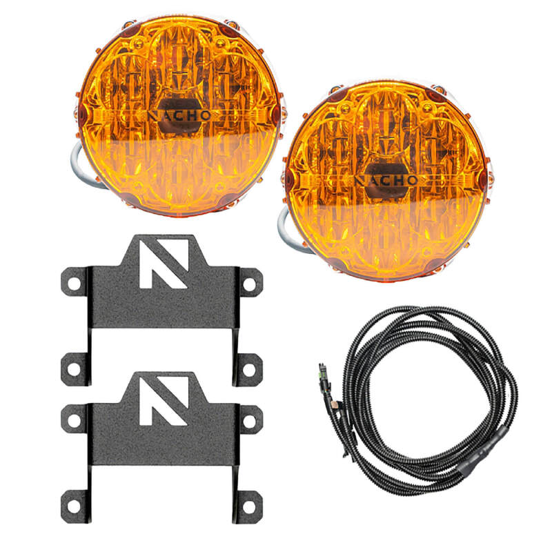 ARB Ford Bronco Nacho SAE Only Plug N Play Fog Light Kit - Amber V3BC1KASO
