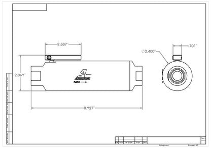 Aeromotive ORB-12 Shutoff Valve Fuel Filter