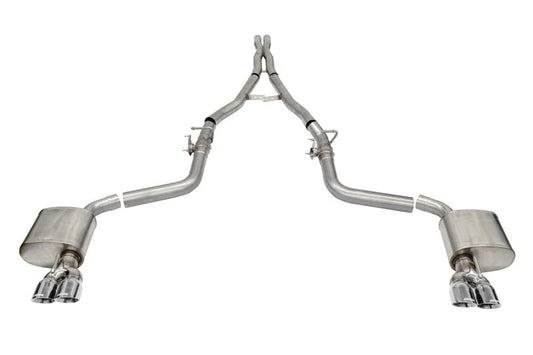 Corsa 15-21 Challenger SRT/Hellcat/Demon/Redeye 2.75in Valved CB DR Exit w/ Twin 3.5in
