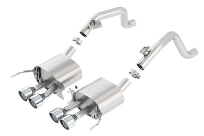 Borla 14-15 Chevy Corvette C7 w/o AFM w/o NPP Atak Rear Section Exhaust Quad Rd RL Tips 11881
