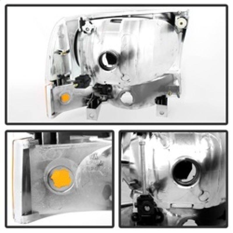 Spyder Xtune Ford F250/350/450 Superduty 99-04 Crystal Headlights w/ Bumper Lights