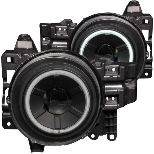 Anzo 2007-2013 Toyota Fj Cruiser Projector Headlights w/ Halo Black