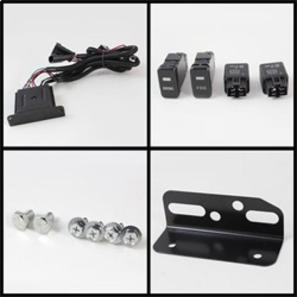 Spyder Toyota FJ Cruiser 07-14 Fog Lights With LED Daytime Running Lights w/swch Blk FL-DRL-TFJ07-BK 5075161