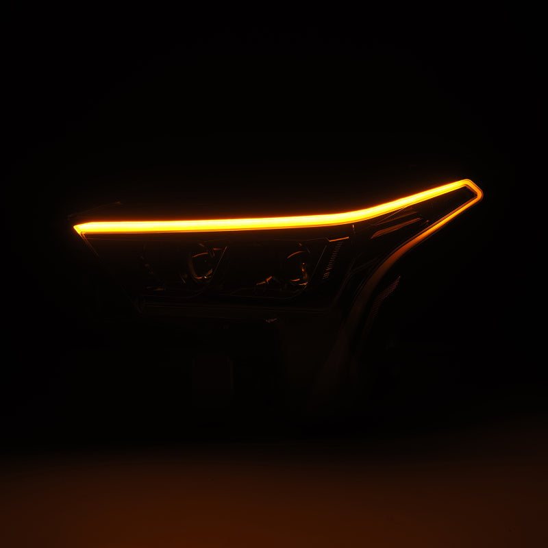 AlphaRex 22-23 Toyota Tundra LUXX-Series Headlights Alpha-Black w/Amber DRL - Req 810029 OR 810030 880873 *Discontinued