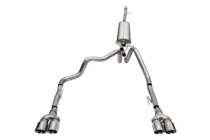 CORSA Performance Corsa 19-23 Chevrolet Silverado 1500 5.3L 147.5in Wheel Base Cat-Back Dual Rear 4in Polish Tips 21199