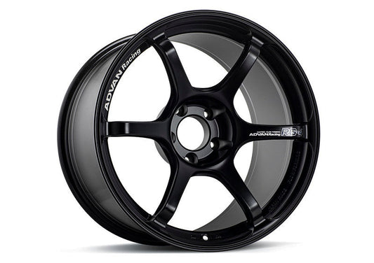 Advan RG-4 18x8.5 +44 5-114.3 Semi Gloss Black Wheel YA48H44ESB
