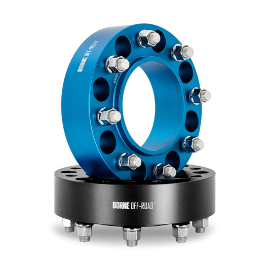 Borne Off-Road Wheel Spacers 8X165.1 121.3 50 M14 Blu BNWS-006-500BL