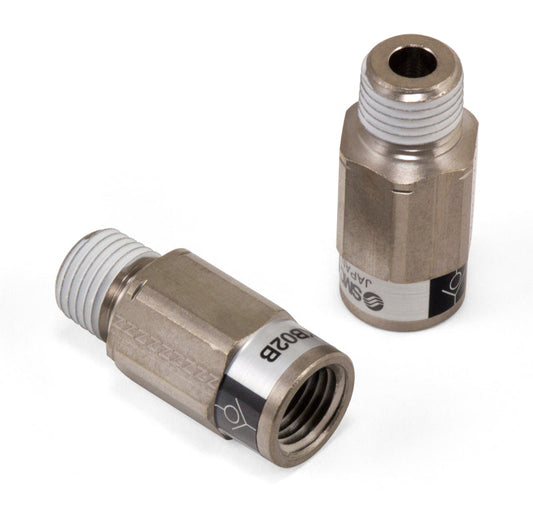 Airlift Check Valve - 1/4" FNPT x 1/4" MNPT - SMC # AKB02B-N02S