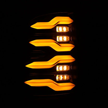 AlphaRex 09-18 Dodge Ram Luxx-Series LED Tail Lights Alpha-Black w/ Activation Light & Seq. Signal 640003 *Discontinued