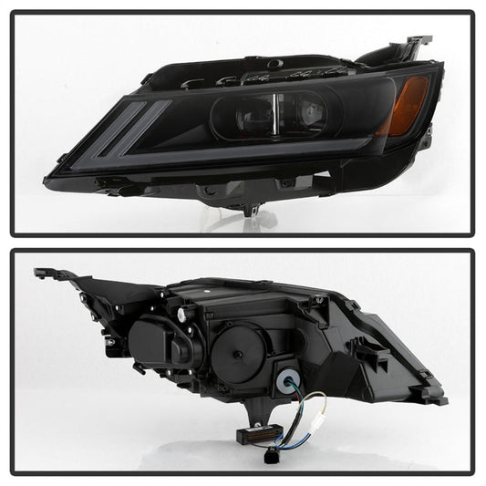 SPYDER xTune 14-18 Chevy Impala (Excl Limited) DRL Halogen Proj Headlights - Blk Smk (PRO-JH-CIM15-LB-BSM) 9042881
