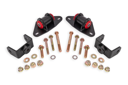 BMR Suspension 14-19 Chevrolet Corvette Motor Mount Kit - Black Hammertone MM570H