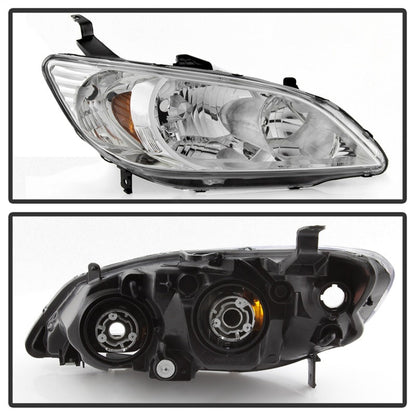 SPYDER xTune 04-05 Honda Civic (Excl Hatchback/Si) OEM Style Headlights - Chrome (HD-JH-HC04-4D-AM-C) 9042713