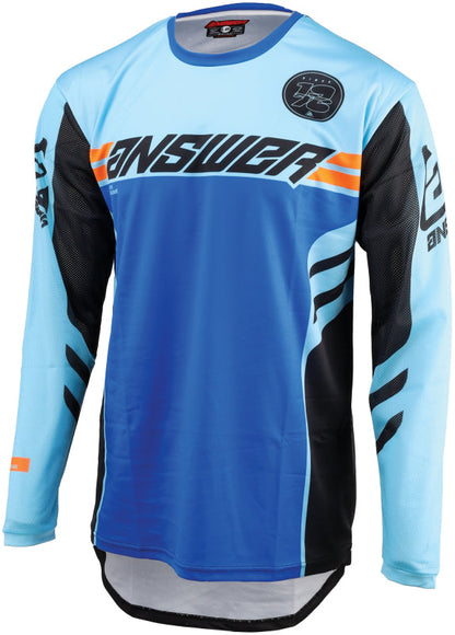 Answer 24 Arkon Nitrus Jersey Blue/Black/Hyper Orange Youth - Small 442627