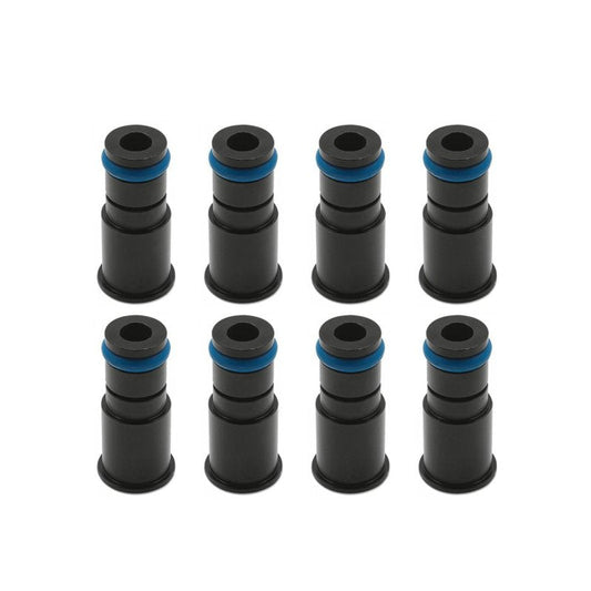 BLOX Racing 14mm Adapter Top (1in) w/Viton O-Ring & Retaining Clip (Set of 8) BXEF-AT-14L-8