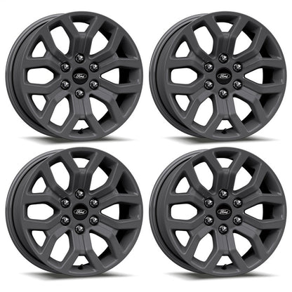 Ford Racing 15-22 F-150 18x7.5in Matte Gray Wheel Kit M-1007K-1875G