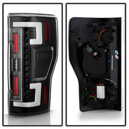 SPYDER 20-21 Ford F250 Superduty LED Tail Lights - Black (ALT-YD-FS20HAL-LED-BK) 5088659